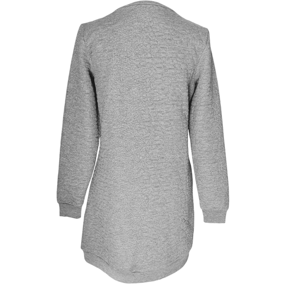 Mark. Dress Quilted Stretch Gray Metal Hook Accents Pull=On Size SP 4-6 - Picture 11 of 11